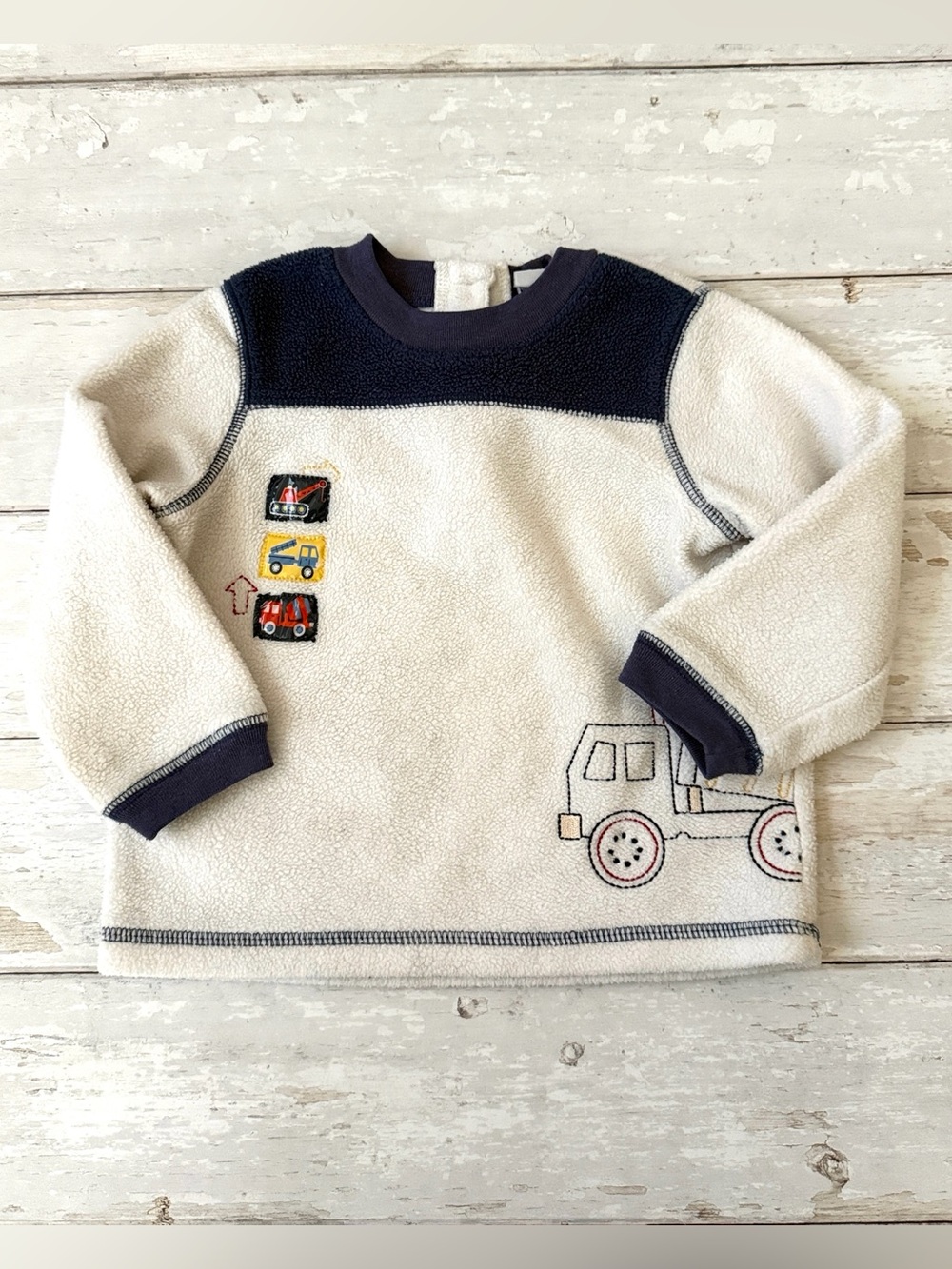 Baby Boys 24m Fleece Pullover Sweatshirt Top Truck Print Design Kids